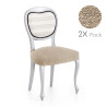 Funda para Silla Eysa ROC Beige 50 x 5 x 50 cm 2 Unidades