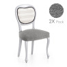 Funda para Silla Eysa ROC Gris claro 50 x 5 x 50 cm 2 Unidades