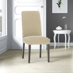 Funda para Silla Eysa THOR Beige 50 x 55 x 50 cm 2 Unidades