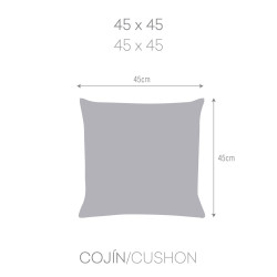 Funda de cojín Eysa LEVANTE Rosa 45 x 45 cm Cuadrado