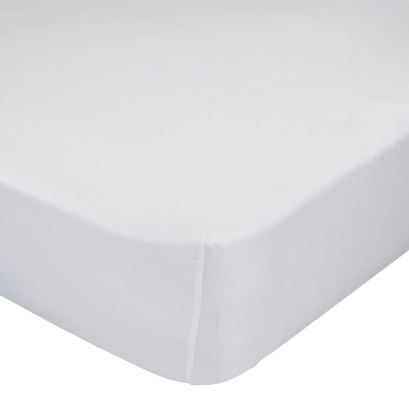 Sábana Bajera HappyFriday BASIC Blanco 140 x 200 x 32 cm Sábana Bajera HappyFriday BASIC Blanco 140 x 200 x 32 cm
