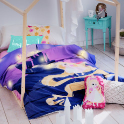 Juego de funda nórdica HappyFriday Mr Fox Long braid Multicolor Cama