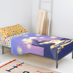 Juego de Sábanas HappyFriday Mr Fox Long Braid Multicolor Cama de 80/