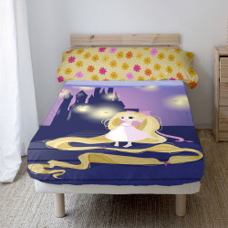 Juego de Sábanas HappyFriday Mr Fox Long Braid Multicolor Cama de 80/