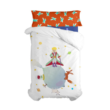 Juego de funda nórdica HappyFriday Le Petit Prince Multicolor Cama de
