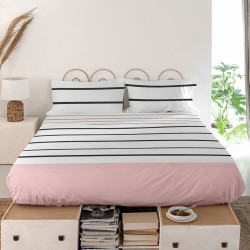 Sábana Encimera HappyFriday Blanc Blush Multicolor 160 x 270 cm