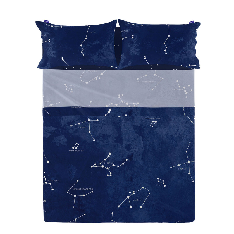 Sábana Encimera HappyFriday Blanc Cosmos Multicolor Cama de 80/90 Sábana Encimera HappyFriday Blanc Cosmos Multicolor Cama de 80/90
