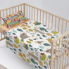 Juego de Sábanas HappyFriday Moshi Moshi Harvestwood Multicolor Cuna