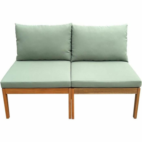 Sofá de Jardín Alma Marrón Verde Madera de acacia 124 x 70 x 77,5 c