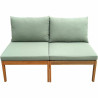 Sofá de Jardín Alma Marrón Verde Madera de acacia 124 x 70 x 77,5 c