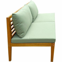 Sofá de Jardín Alma Marrón Verde Madera de acacia 124 x 70 x 77,5 c