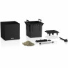Maceta Autorriego Lechuza Negro 30 x 30 cm LED