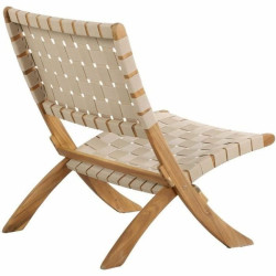 Silla de Jardín Beau Rivage Beige 75 x 73 x 60 cm Plegable 2 Unidades