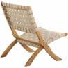 Silla de Jardín Beau Rivage Beige 75 x 73 x 60 cm Plegable 2 Unidades