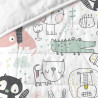 Colcha HappyFriday Moshi Moshi Multicolor 200 x 260 cm Animales