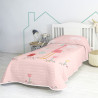 Colcha HappyFriday Moshi Moshi Multicolor 200 x 260 cm Flamenco rosa