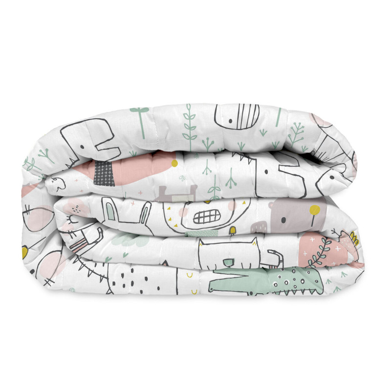 Colcha HappyFriday Moshi Moshi Multicolor 100 x 130 cm Animales Colcha HappyFriday Moshi Moshi Multicolor 100 x 130 cm Animales