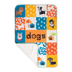 Manta HappyFriday Mr Fox Dogs Multicolor Microfibra 110 x 140 cm (Perr