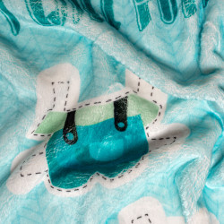 Manta HappyFriday Mr Fox Piggys Multicolor Microfibra 110 x 140 cm