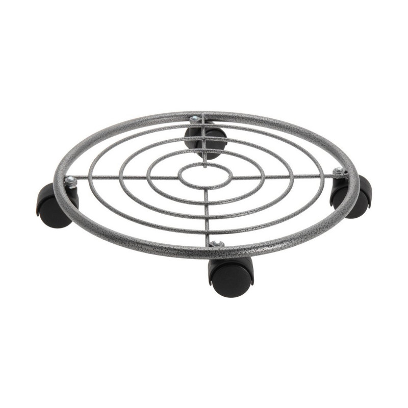 Soporte con Ruedas para Macetas Progarden Gris Metal (35 x 6,5 cm) Soporte con Ruedas para Macetas Progarden Gris Metal (35 x 6,5 cm)