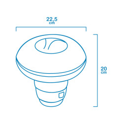 Dispensador de Cloro EDM Ø 22,5 x 20 cm