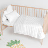 Colcha HappyFriday Basic Kids Dash Blanco 100 x 130 cm