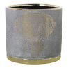 Macetero Alexandra House Living Gris Dorado Cerámica Elefante 18 x 18
