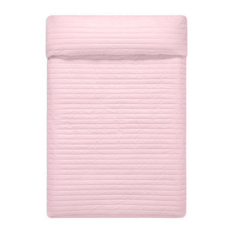 Colcha Reversible HappyFriday Basic Dash Rosa Azul marino 180 x 260 cm