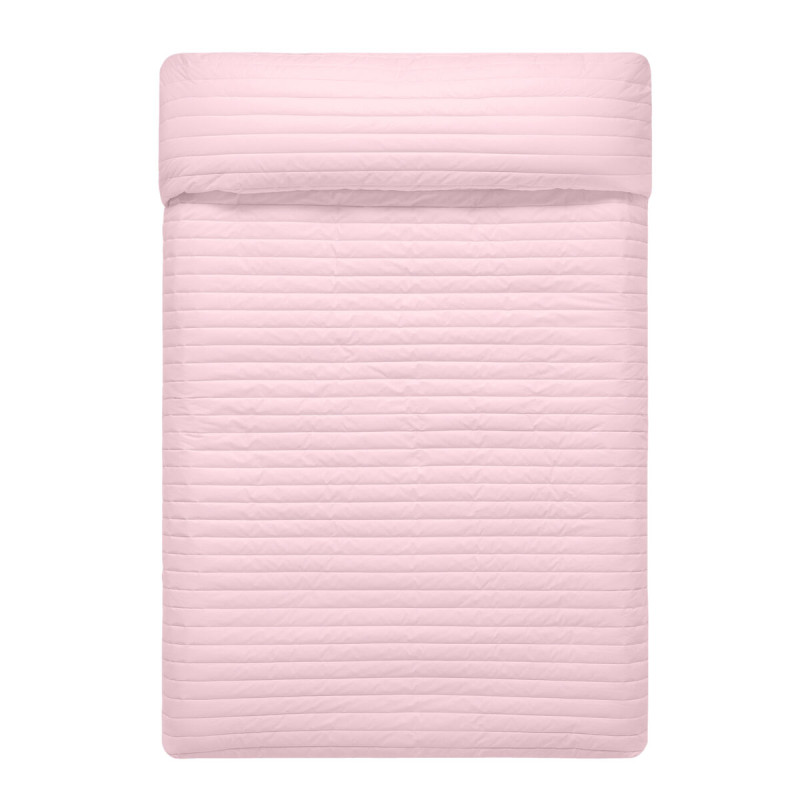 Colcha Reversible HappyFriday Basic Dash Rosa Azul marino 240 x 260 cm Colcha Reversible HappyFriday Basic Dash Rosa Azul marino 240 x 260 cm