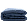 Colcha Reversible HappyFriday Basic Dash Blanco Azul marino 200 x 260