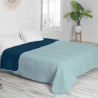 Colcha Reversible HappyFriday Basic Arista Azul marino Menta 270 x 260