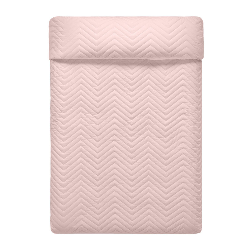 Colcha Reversible HappyFriday Basic Arista Gris Rosa claro 250 x 260 c