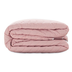 Colcha Reversible HappyFriday Basic Arista Gris Rosa claro 250 x 260 c