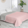 Colcha Reversible HappyFriday Basic Arista Gris Rosa claro 250 x 260 c