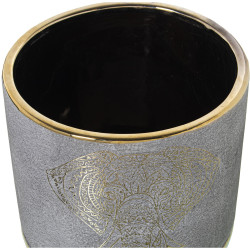 Macetero Alexandra House Living Gris Dorado Cerámica Elefante 18 x 18