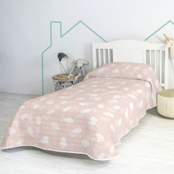 Colcha HappyFriday BASIC KIDS Rosa 180 x 260 cm