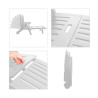 Tumbona IPAE Progarden Zircone Plegable Con ruedas Blanco Polipropilen