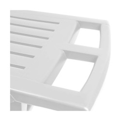 Tumbona IPAE Progarden Zircone Plegable Con ruedas Blanco Polipropilen