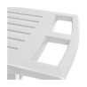Tumbona IPAE Progarden Zircone Plegable Con ruedas Blanco Polipropilen