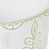 Set de Maceteros Alexandra House Living Blanco Verde Metal Hojas Con s