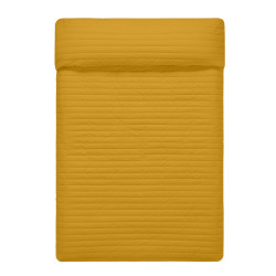 Colcha Reversible HappyFriday Basic Dash Amarillo Verde 260 x 260 cm