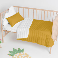 Colcha HappyFriday Basic Kids Dash Mostaza 100 x 130 cm