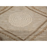 Manta Romimex Beige Bordado 125 x 150 x 150 cm