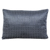 Cojín Romimex Azul oscuro Terciopelo 45 x 10 x 30 cm Bordado