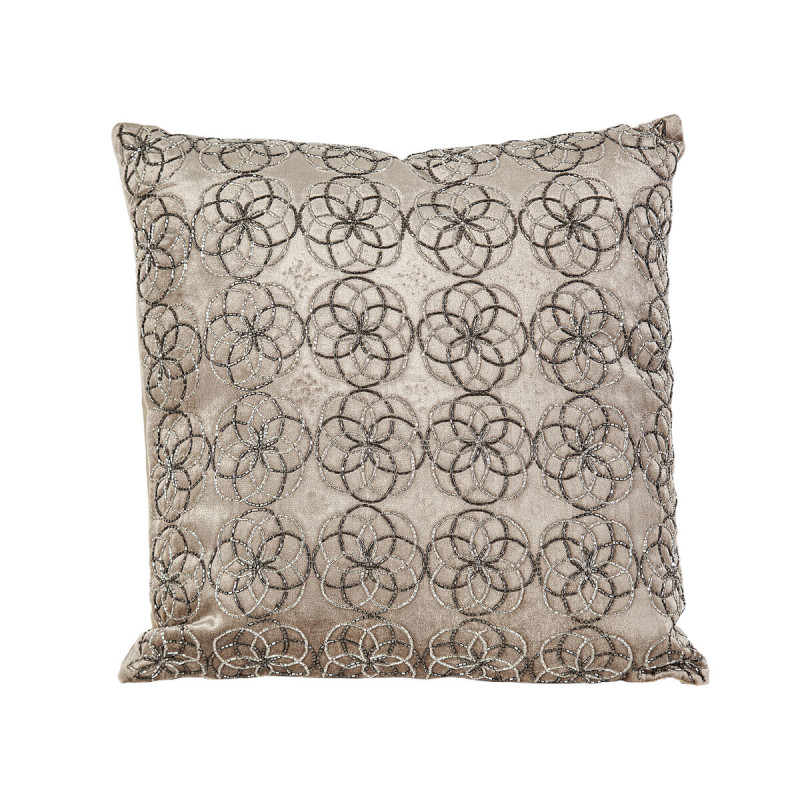 Cojín Romimex Beige Terciopelo 45 x 10 x 45 cm
