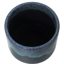 Set de Maceteros Alexandra House Living Azul Negro Cerámica (3 Piezas