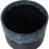 Set de Maceteros Alexandra House Living Azul Negro Cerámica (3 Piezas