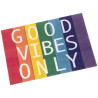 Felpudo Alexandra House Living GOOD VIBES ONLY Multicolor 40 x 1 x 60