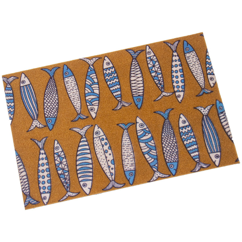 Felpudo Alexandra House Living Marrón 40 x 1 x 60 cm Peces Felpudo Alexandra House Living Marrón 40 x 1 x 60 cm Peces