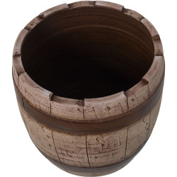 Set de Maceteros Alexandra House Living Marrón Cerámica Barril (3 Pi